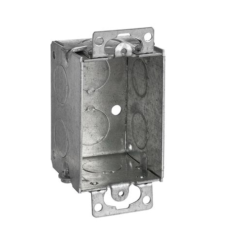 steel city 1 gang metal square wall electrical box|steel city metal box catalog.